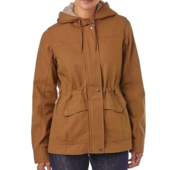 PATAGONIA W's Prairie Dawn 100% Cotton Canvas Jacket in Bear Brown | Size XS - Picture 9 of 9